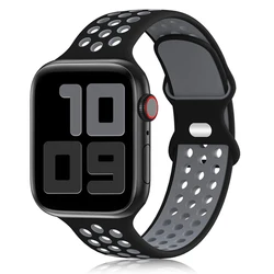 Cinturino in silicone sportivo premium per Apple Watch - Design elegante e confortevole
