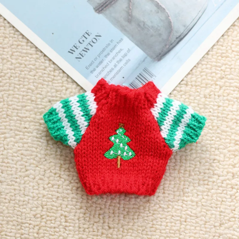 Labubu Puppenkleidung Plüsch Weihnachtspullover 17 cm Plüschpuppenkleidung Zubehör Labubu I II Idol Puppe sitzendes Partyzubehör – Detail 23