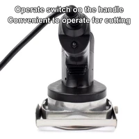 110V/220V Electric Kebab Slicer Doner Knife BBQ Shawarma Cutter Handheld Barbecue Roast Meat Cutting Machine Gyro Knife 2 Blades 2