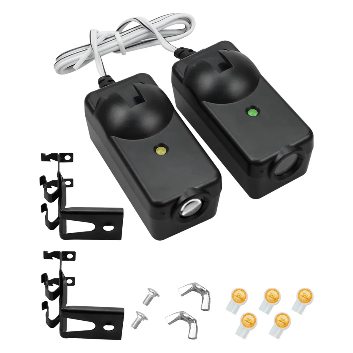 2Pcs Garage Door Opener Safety Sensor Beam Eyes Fit for Sears with Brackets