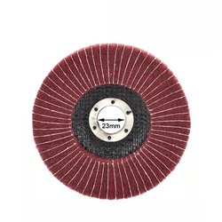 Non - Woven Flap Polishing Disc for Versatile Grinding and Polishing (Red with sandpaper)