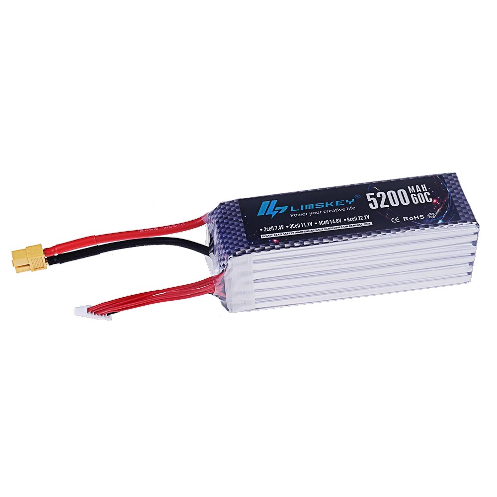 Batterie drone LiPo 7200mAh XT90/XT60 en main, illustrant son ergonomie et sa capacité pour longue autonomie.