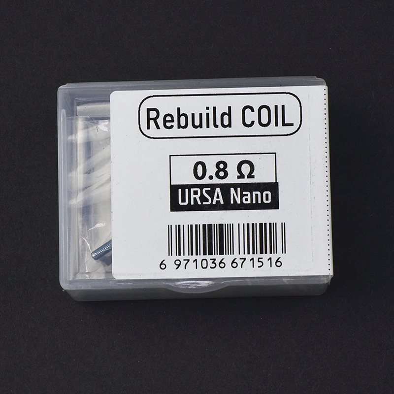 Rebuild Mesh Coil Kit para URSA Nano, Fio de Resistência, Ferramenta DIY, Acessório de Substituição, 0.8 ohm, 1.0ohm, 1Set, Novo