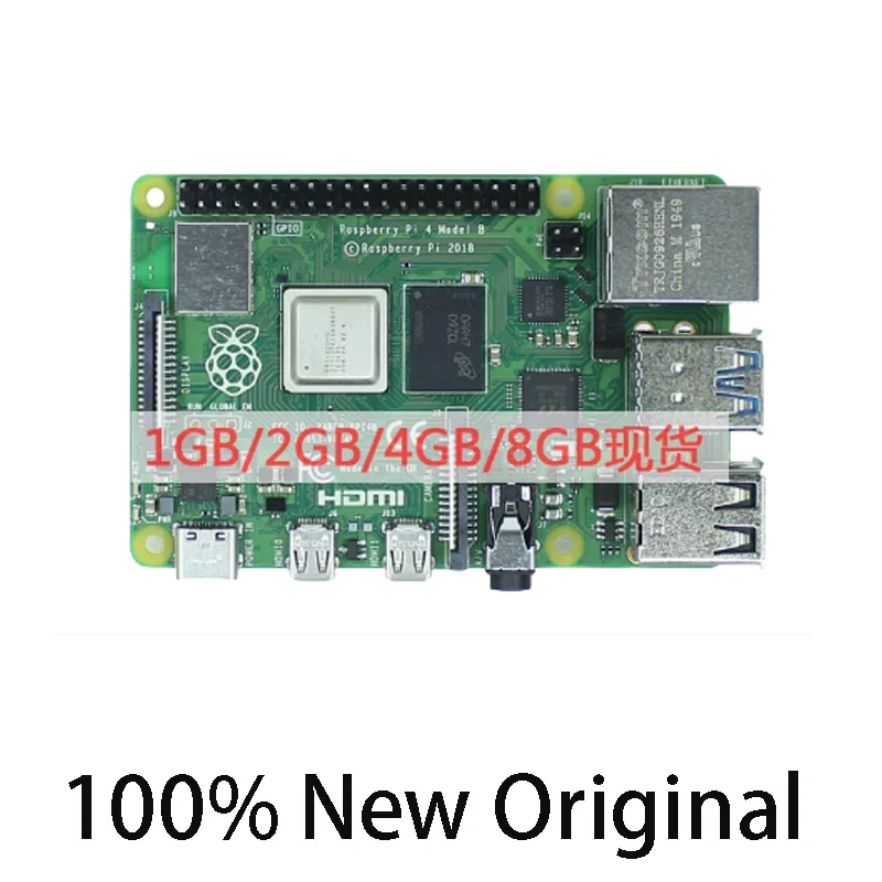 1PCS Original Raspberry Pi 4 Model B PI4B 1GB 2GB 4GB 8GB RAM PI4 Option