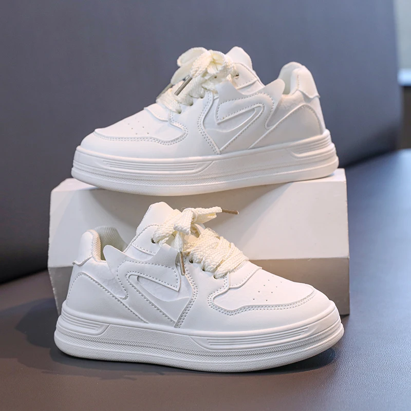 Girls Pastel Color Platform Sneakers Soft Sole Kids School Shoes