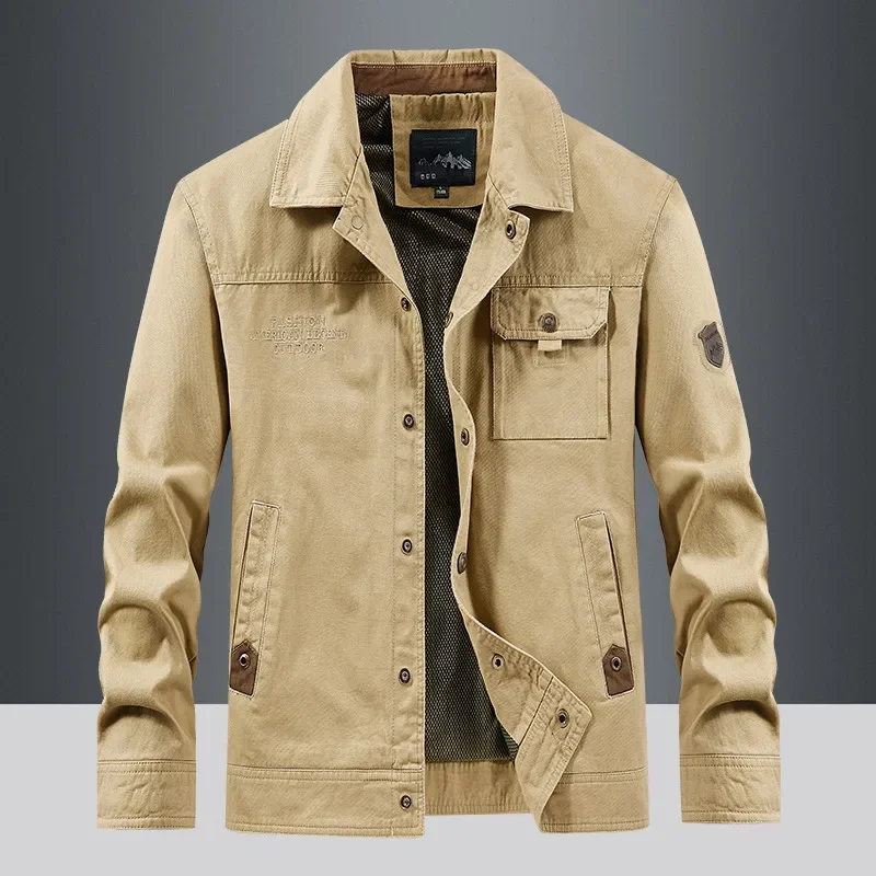 Waterproof Men's Tactical Multi-Pocket Windbreaker Jacket - Wear-Resistant, Thin Cargo Coat