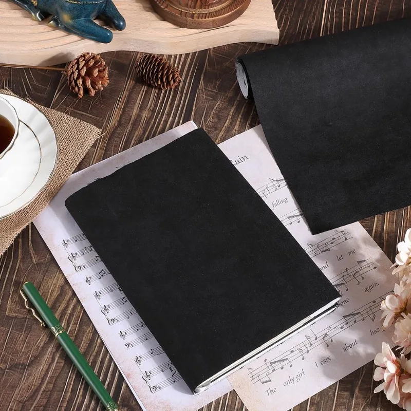 Suede Book Cloth 2 Rolls for A4-A8 Books Binding Fabric Surface Paper Backed Bookcover Books Album Scrapbooking