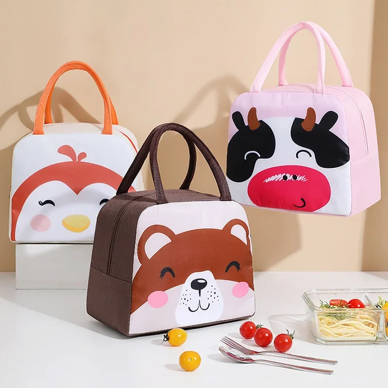 Waterproof Insulated Lunch Bags Women's Kids Tote Thermal Lunch Box Cooler Bags for Outdoor Picnic Foods Storage Container lunch bag,bento bag,cooler bag