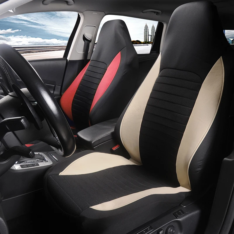AUTOYOUTH 2 PCS Auto Sitzbezüge Atmungsaktiv Vorne Auto Sitz Abdeckung, auto Eimer Sitze Protector Covers Universal Für SUV Limousine