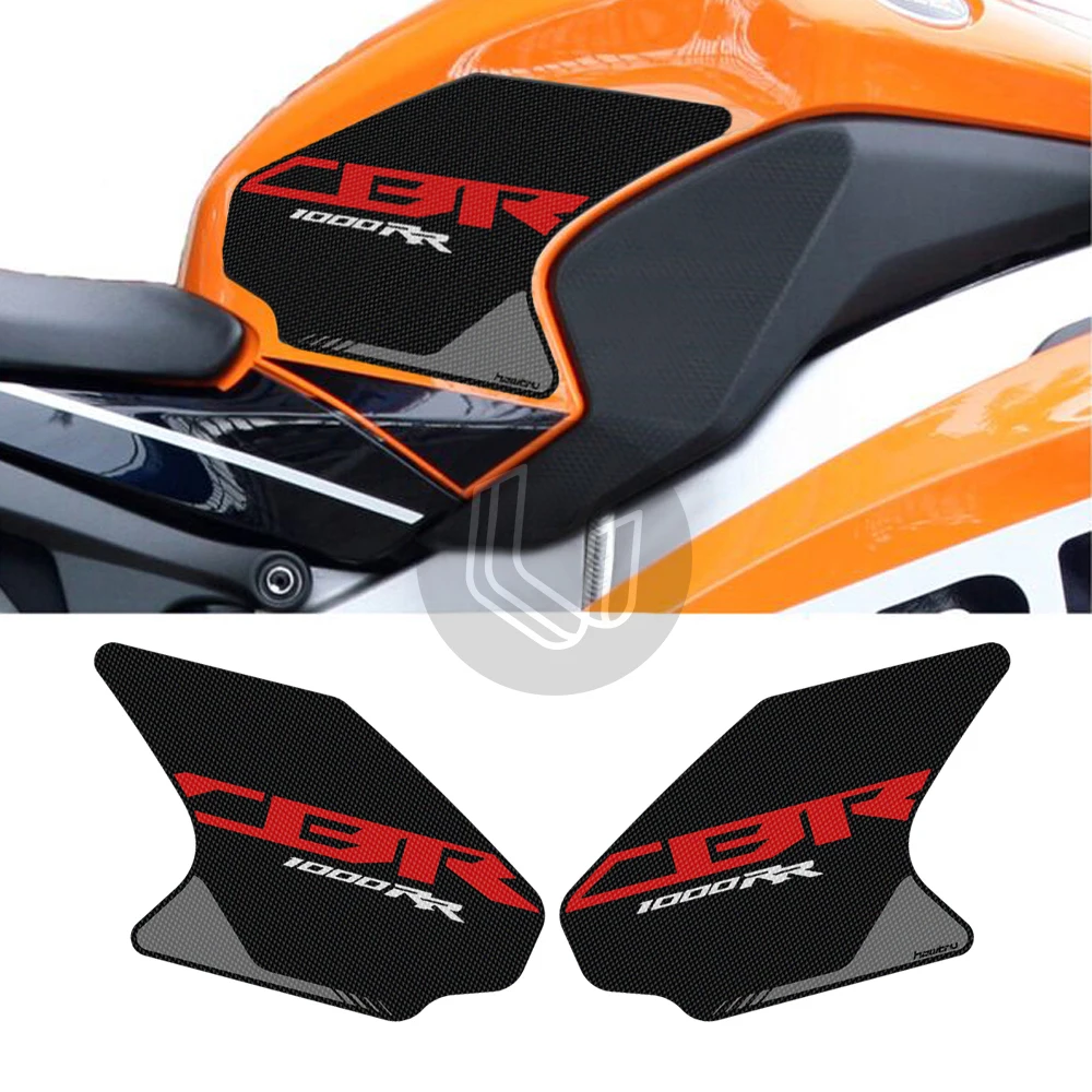 Motorcycle Tank Pad Protector Sticker Decal Anti-slip Gas Knee Grip Tank Traction Pad Side For Honda CBR1000RR 2012-2016