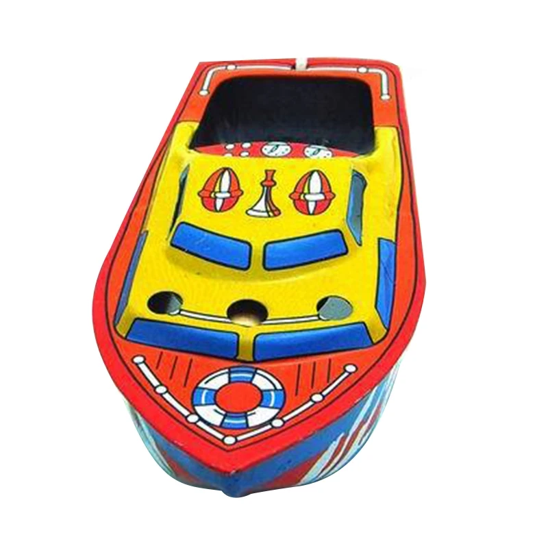 キャンドル船コレクタブルブリキのおもちゃ蒸気ボートキャンドル