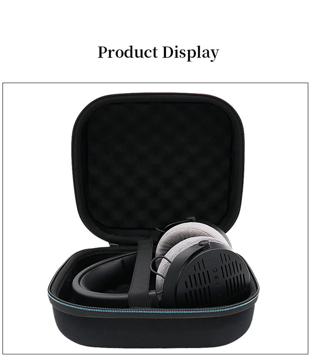 Hard EVA Storage Bag for Beyerdynamic DT900 PRO X Headphone Box Headset Travel Carrying Case