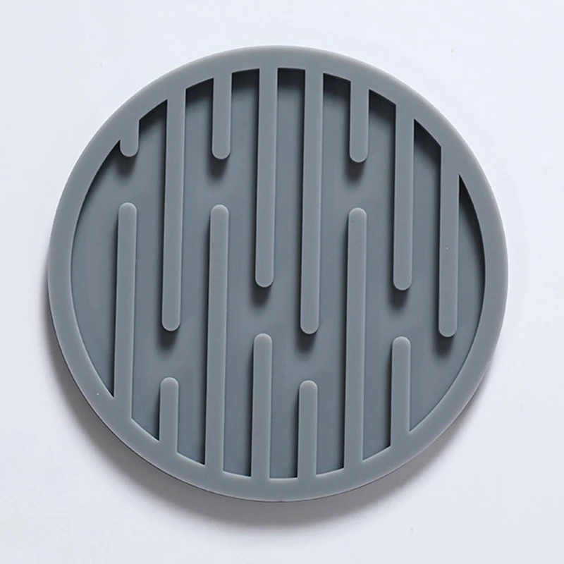 Silicone Heat-Resistant Round Beverage Coaster and Table Protector