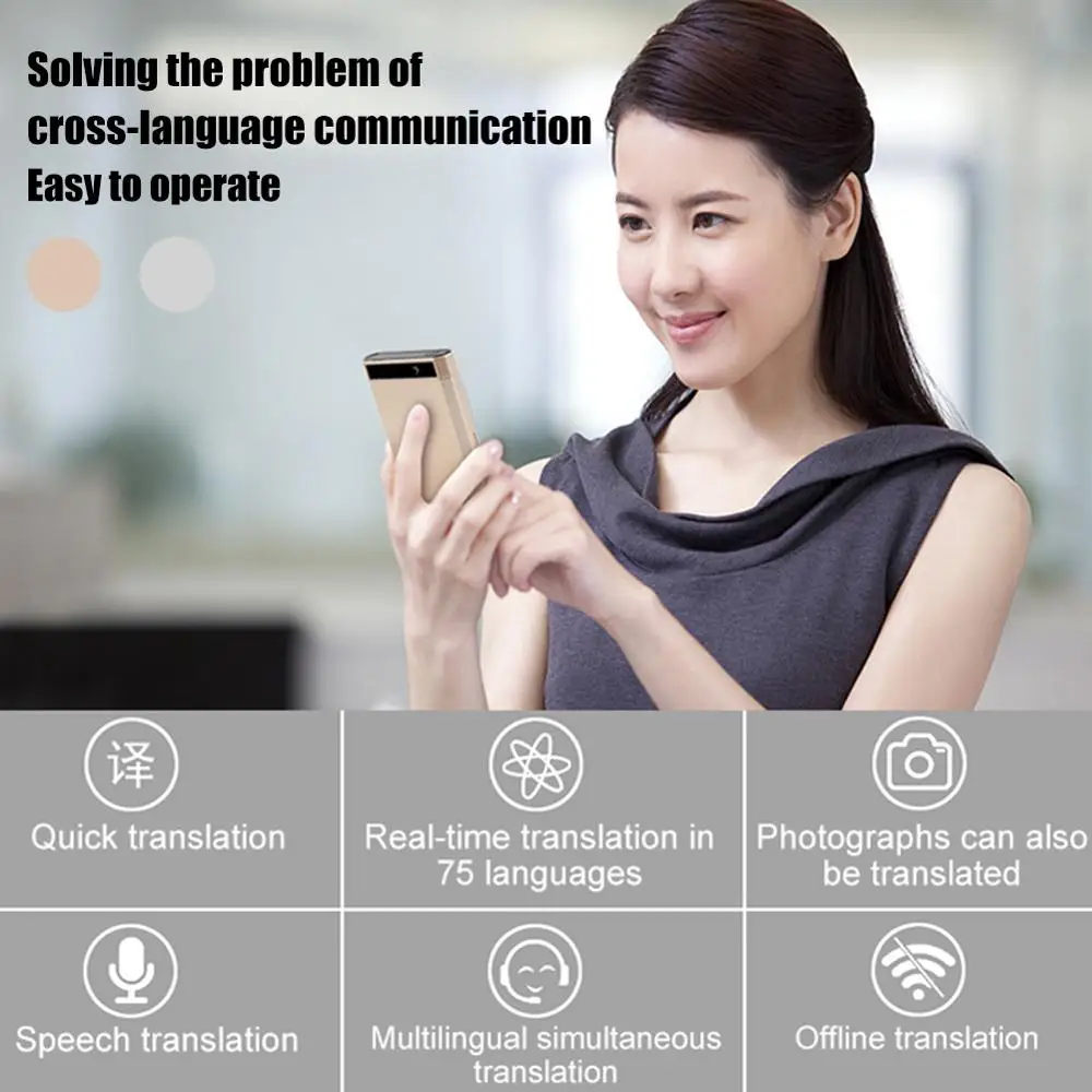 106 Languages Real Time TwoWay Portable Translation Smart Offline Voice Translator WIFI+4G Multilingual Translator ForTravel
