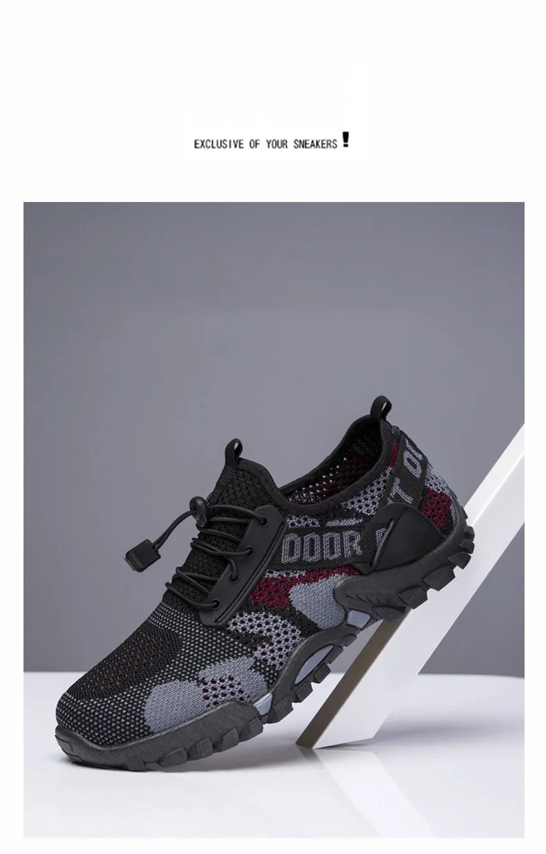 Description Picture 3 of itemOulylan Men Outdoor Hiking Trekking Shoes Climbing Shoes Mountain Outdoor Non-slip Hunting Male Comfy Sport Trail Soft