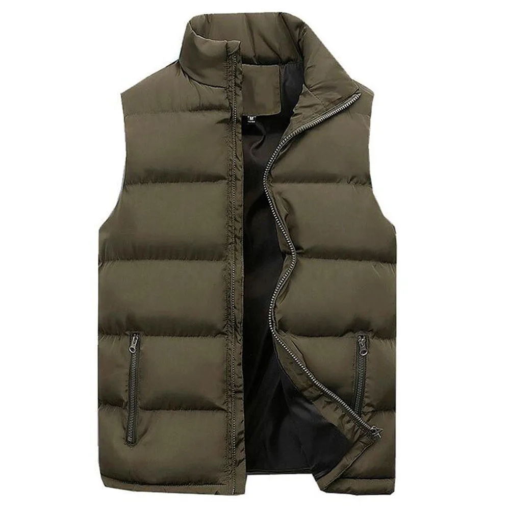 Cotton Unisex Parka Waistcoat for Autumn Winter
