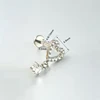 1PC ASTM F136 G23 Titanium CZ Heart Stud Earring Internally Threaded Piercing Labret Stud Tragus 16G Piercing Jewelry Wholesale 2
