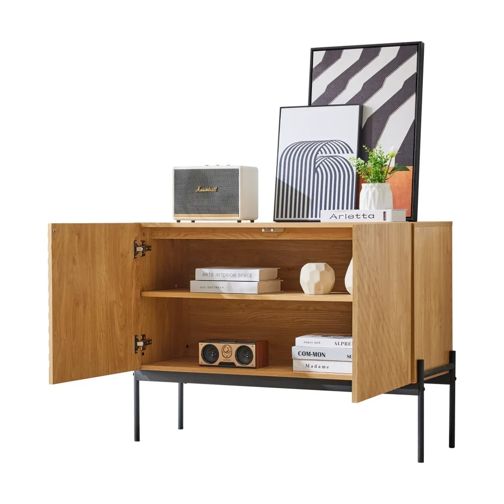 Multifunktionales Sideboard (TV-Schrank/Buffet/Kommode) – Türen + Schubladen, kratzfest, ideal für Wohn-/Esszimmer, einfache Montage – Detail 31