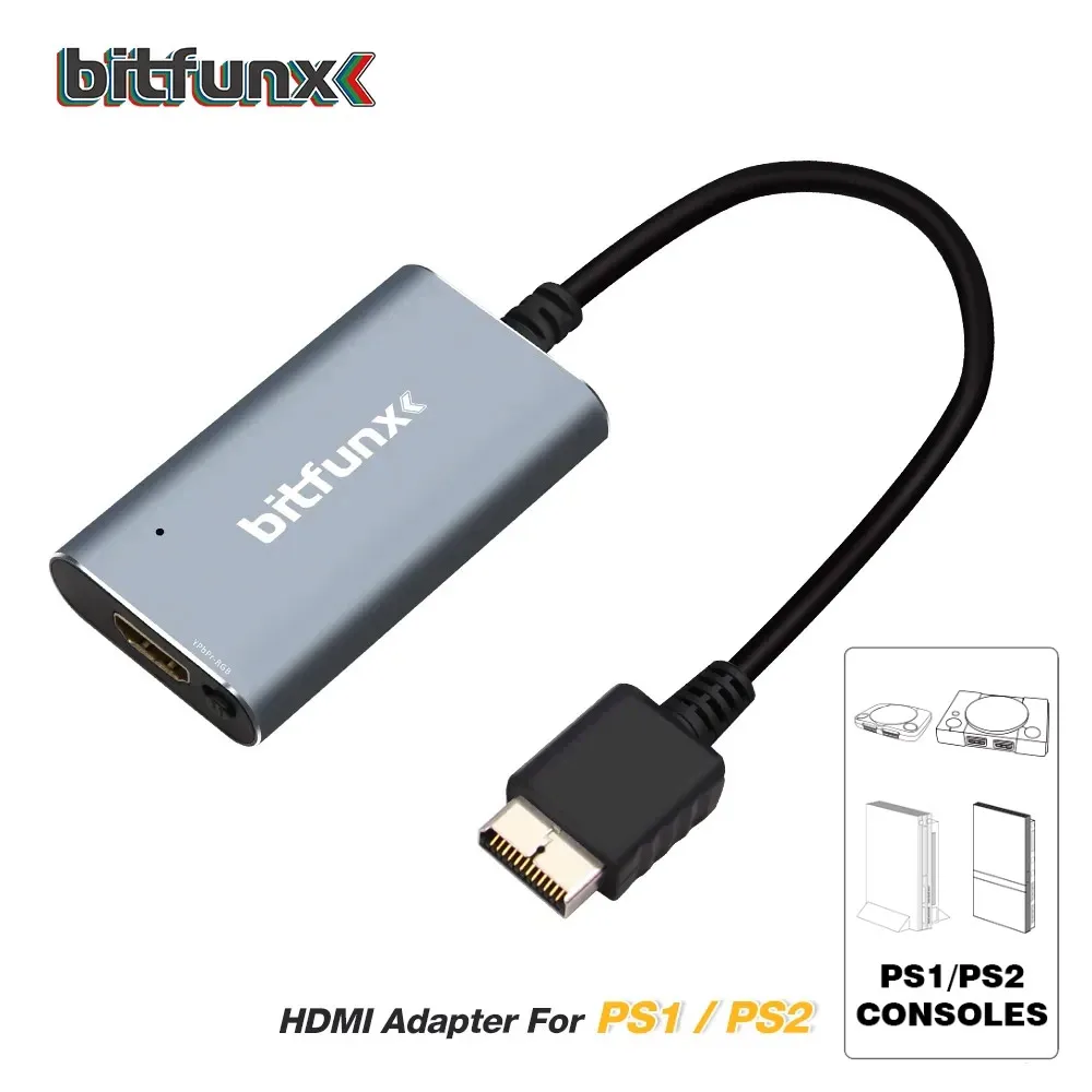 Adaptor Konverter Kompatibel dengan HDMI BitFunx dengan Sakelar