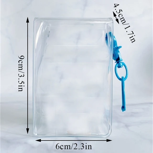 Szervező Box 6*4,5*9 Cm Clear Mystery Kulcstartó Táska Vastag Klasszikus Tároló Tok Ajándék Kézműves Tasakok - Image 6