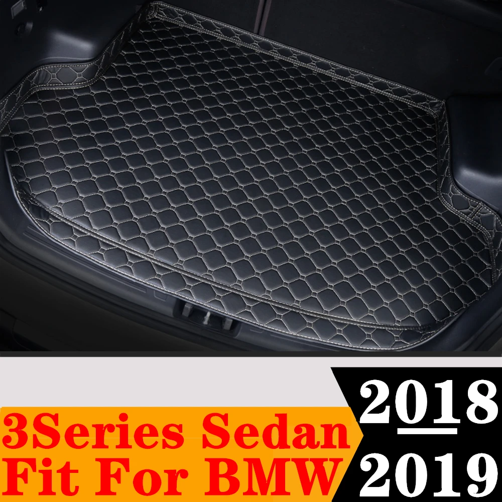 

Автомобильный коврик для багажника с высокой боковой стороны для BMW 3 серии Sedan 2018 2019, задний багажник, коврик для багажа, Задняя подкладка для груза, ковер, защитный чехол, детали