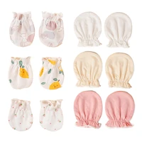 3Pairs Baby Cotton Soft Mitten Newborn Anti-eat Hand Anti-Grab Face Protect Glove 2