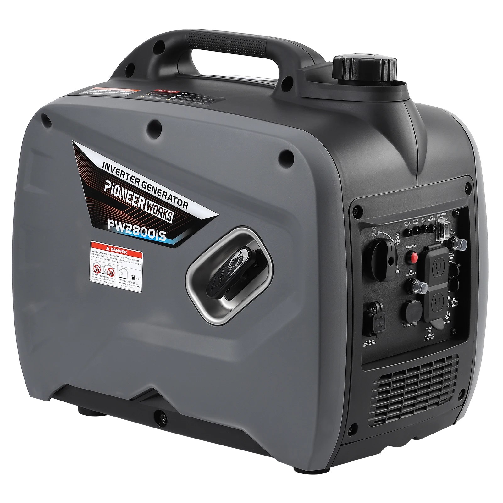 Portable Gasoline generator, fuel generator, low noise, 2500W, suitable for outdoor, camping, home, emergency