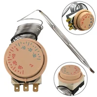 1 pièce -30 à 30 ℃   Thermostat de réfrigérateur, interrupteur de température mécanique AC 250V 16A, interrupteur de contrôle de température du réfrigérateur 6