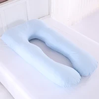 60*123 cm Big Size Pure Cotton Fabric Multifunction Pregnancy Pillow Case Cotton Comfort Soft Cover U-Type for Maternity Women 2