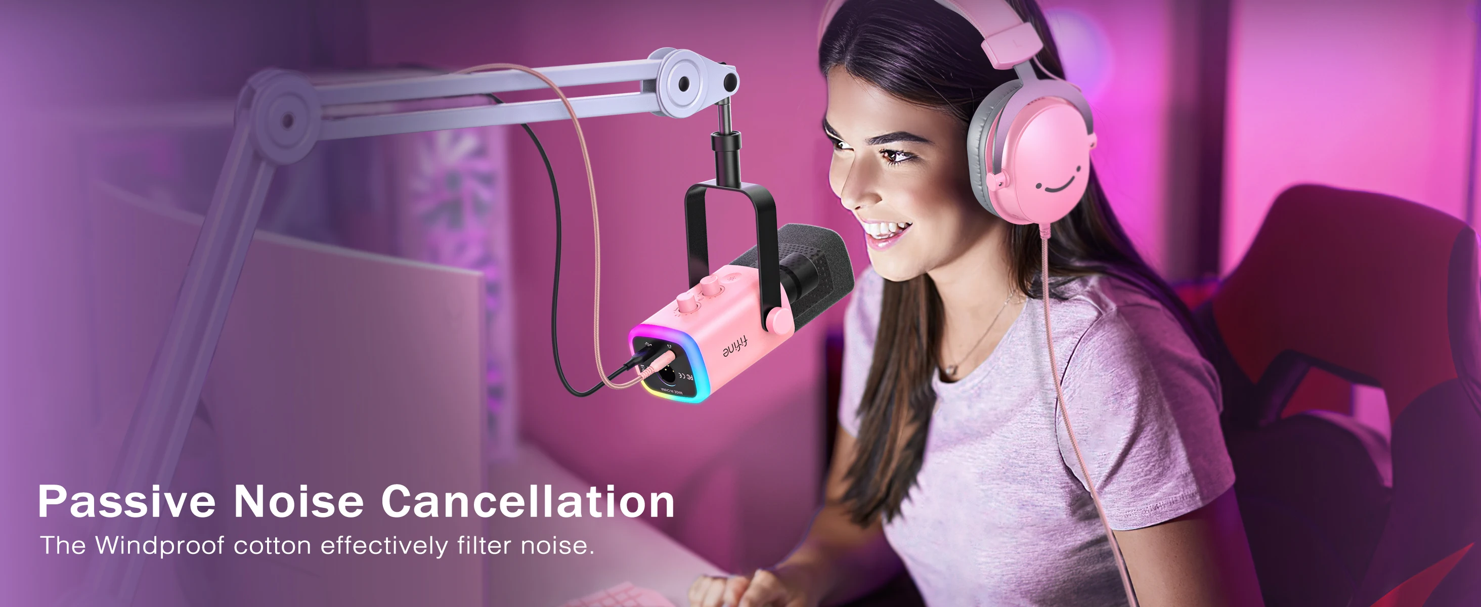 FIFINE Gaming Headset - RGB Effect