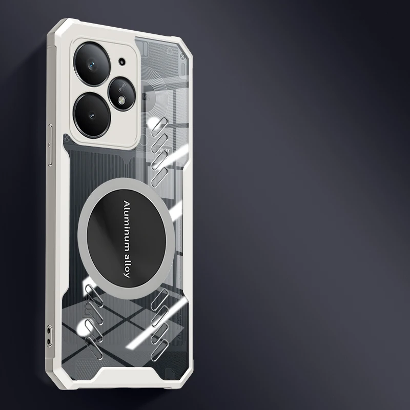 Magnetic Cooling Dragon Totem Shockproof Transparent Case