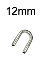 Stainless Steel U-Shaped Elbow Hosetail Pipe Fitting for Water, Gas, and Oil Applications (12mm)