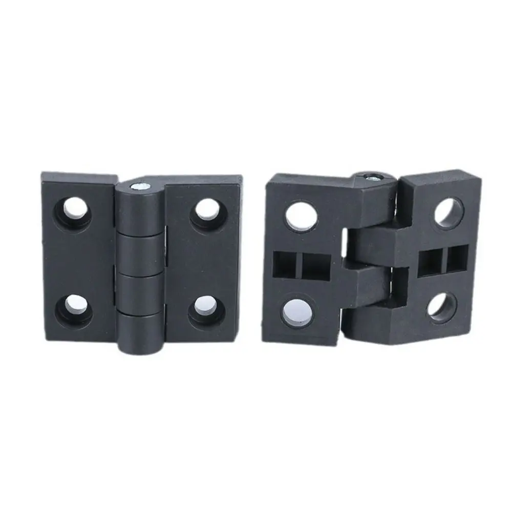 Description Picture 5 of itemProfessional ABS Plastic Plastic Door Hinge Black Durable Small Hinges Hardware Wear-resistant Cabinet Door Hinge For Furniture
