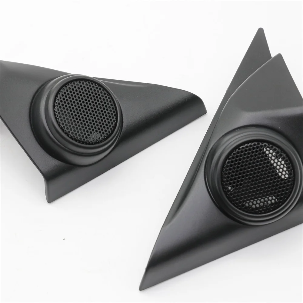 2PCS Car Tweeter Refitting Audio Door Angle Gum Speaker Cover Boxes Mounts for Toyota Reiz 2014