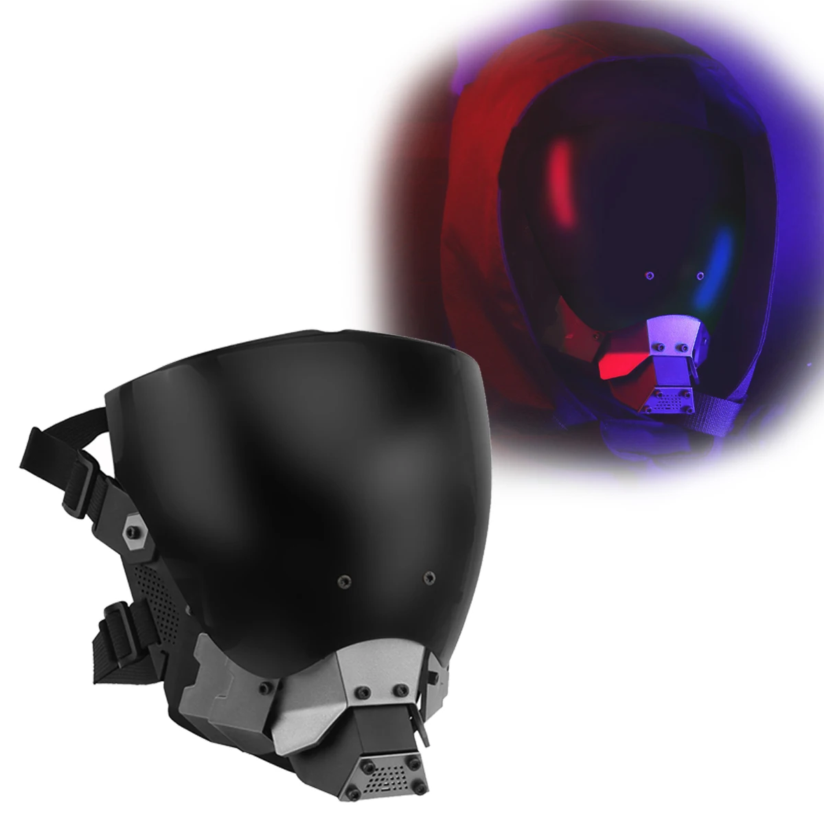 Cyberpunk Mask, Sci-fi Functional Mechanical COS Role-playing Mask, Anti-fog Lens Half Helmet With A Sense Of Technology