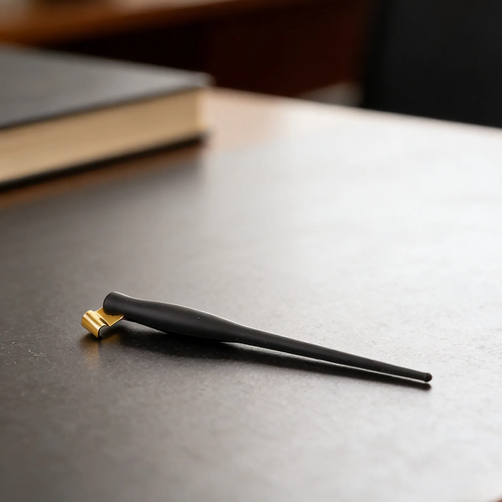 전문 영어 필기체용 구리판 필기 도구를 위한 범용 목재 사선형 캘리그래피 펜 홀더 플랜지