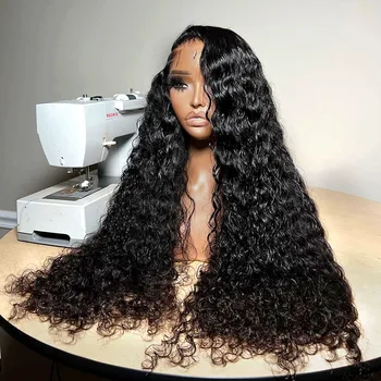 Vietnamese Water Wave Lace Front Human Hair Wigs Deep Wave 13x6 HD Lace Frontal Wig Invisible Strap 360 Full Lace Glueless Wig 1