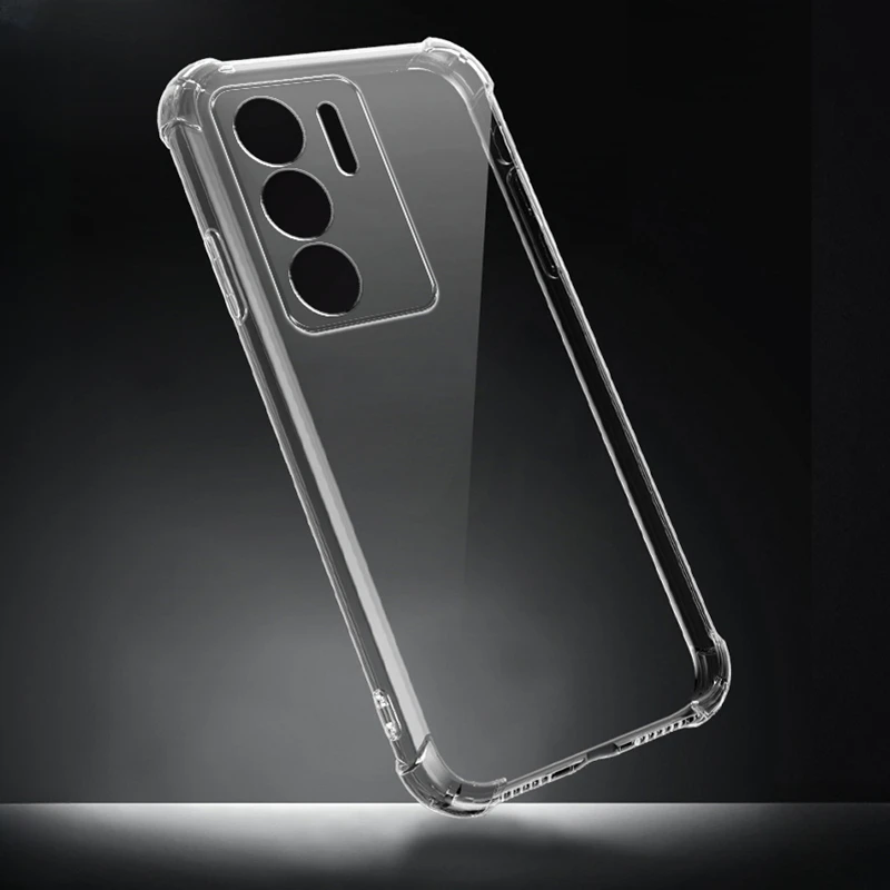 Shockproof Transparent Silicone Back Cover Case