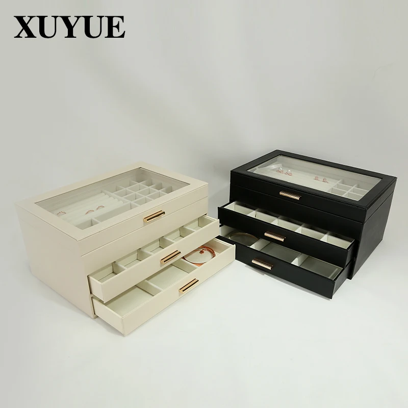 Jewelry Storage Box Ring Pendant Necklace Jewelry Box Large Capacity Jewelry Earrings Jewelry Storage Box