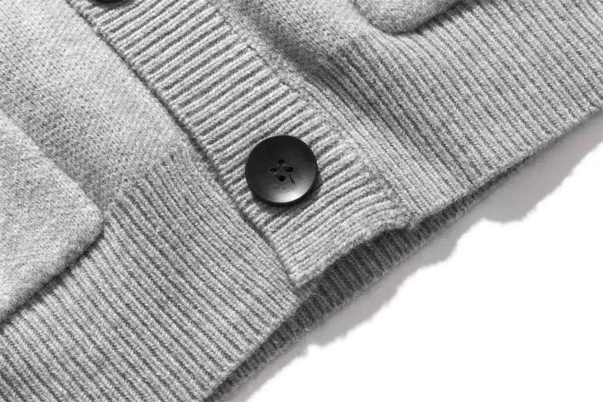 Northern World menswear American fashion brand 2023 autumn new V-neck cardigan sweater lovers wear cartoon sweater coat