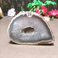 Natural Energy Agate Crystal Hole Tablet, Cluster, Beautiful Home Decor, Reiki Gift, Energy 1