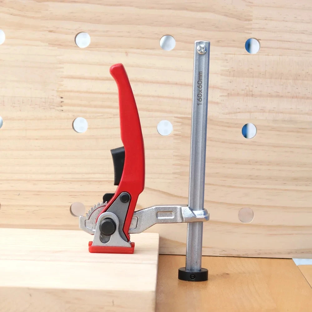 Desktop Dog Hole Fixing Clamp 1/2pc 19mm/20mm Adjustable Steel Table Clamp for Woodworking Workbench Fixing Ratchet F Clamp woodworking clamp,woodworking tools,woodworking tool