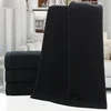 Black Large Bath Towel Cotton Super Absorbent Large Towel Face/Bath Towel Thick Soft Bathroom Towels Comfortable Beach Towels 1