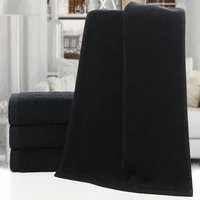 Black Large Bath Towel Cotton Super Absorbent Large Towel Face/Bath Towel Thick Soft Bathroom Towels Comfortable Beach Towels 1