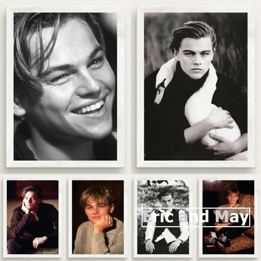 

On Leonardo Painting Prints Dicaprio Abstract Movie Canvas Star Pictures Actor The Wall Posters And Decorative Home Decor