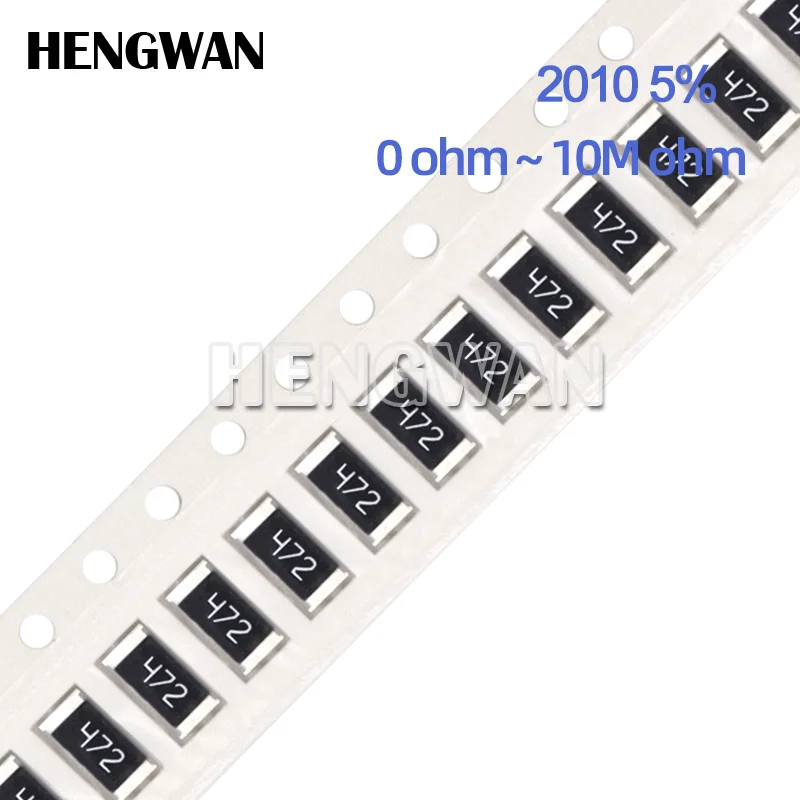 

50pcs 2010 5% 3/4W SMD Chip Resistor 0R - 10M 1 10 47 100 220 470 ohm 1R 10R 100R 150R 220R 470R 1K 2.2K 4.7K 10K 47K 100K 1M