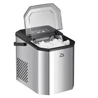 Machine à glaçons 120W 9 glaçons en 6 minutes, 26lb/24h, autonettoyante, machine à glaçons avec pelle à glace et panier pour fête, bureau 1