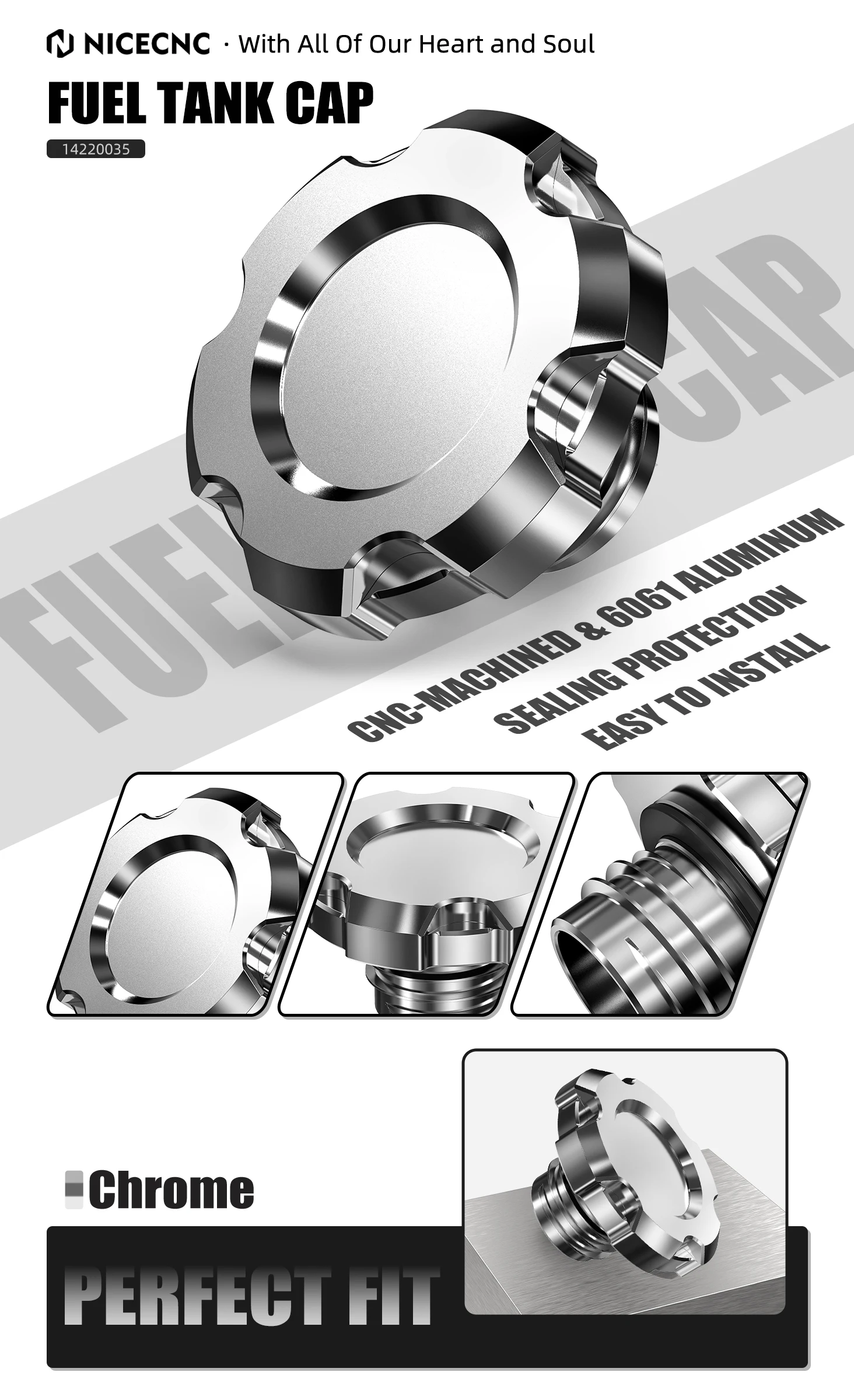Motorrad-Tankdeckel-Abdeckung für Harley Iron 1200 XL1200NS 2018–2021, Iron 883 XL883N 2009–2014, Forty Eight XL1200X 2010–2015 – Detail 1