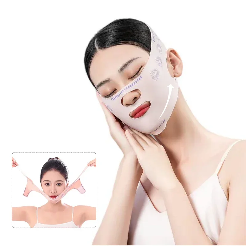 Facial V-shaped shaper, facial slimming bandage, shape lifting reduction double chin facial slimming belt massage face
