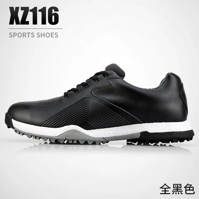 Pgm Golf Shoes Men Waterproof Sports Shoes Rubber Soft Sole Shockproof Shoes  Male Anti Slip Breathable Golf Sneakers Xz116 - Golf Shoes - AliExpress